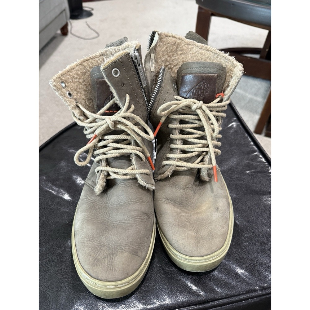 Satorisan Waraku Premium Leather Womens Boots Wool Lined Gray Sz EU 40‎ US 9.5